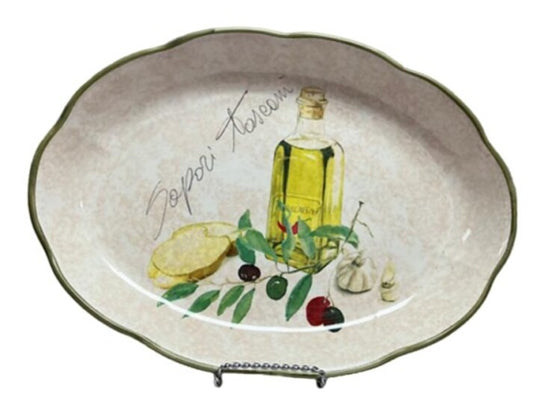 Sapori Toscani Shallow Oval Platter